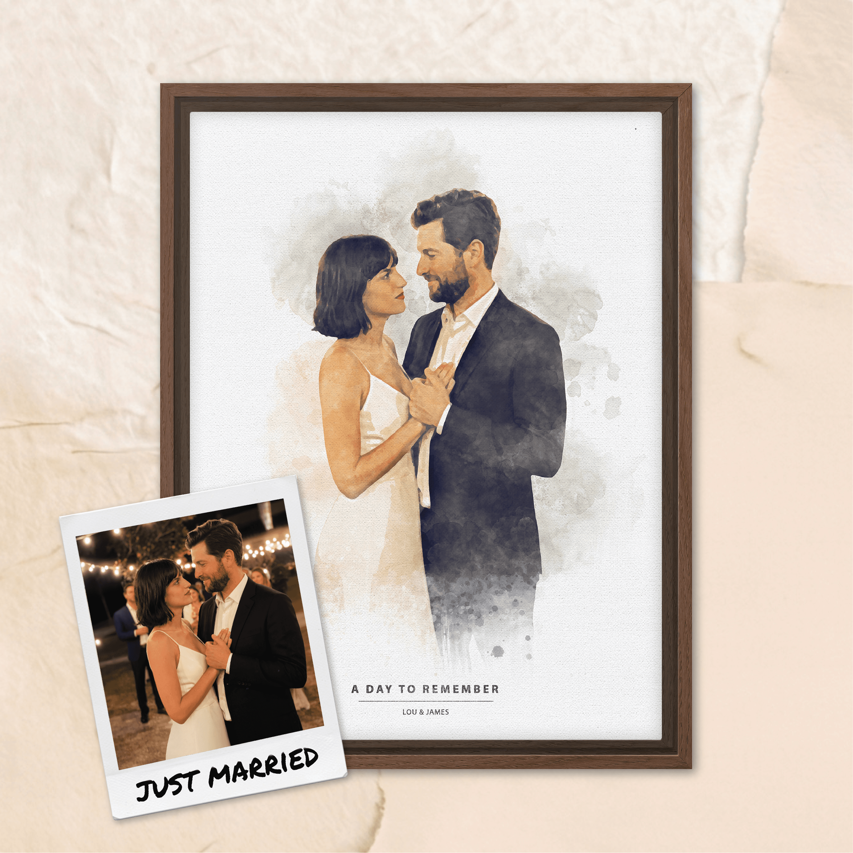 Personalized gift artwork for her